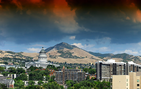 rockhill and buildings during cloudy daytime thumbnail