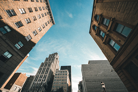 worm's-eye photography of buildings thumbnail