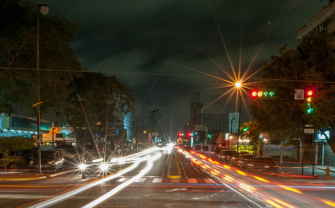 time lapse photo of high way crossing thumbnail