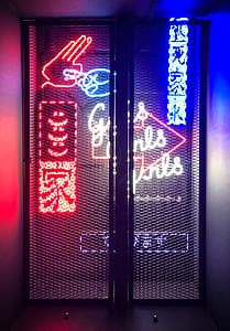 turned on neon light signages thumbnail