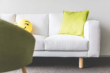 White Sofa in Office Relax Space thumbnail