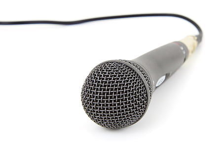 black Microphone on white surface thumbnail