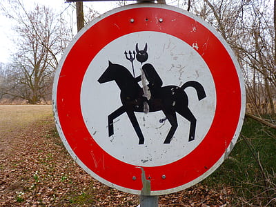 white and red signpost thumbnail