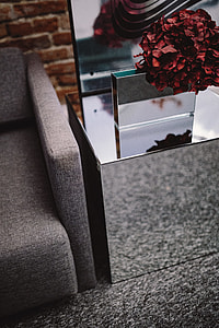 Contemporary Mirrored Cube Coffee Table thumbnail