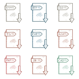 File Extension Names Vol 2 svg vector icon sets