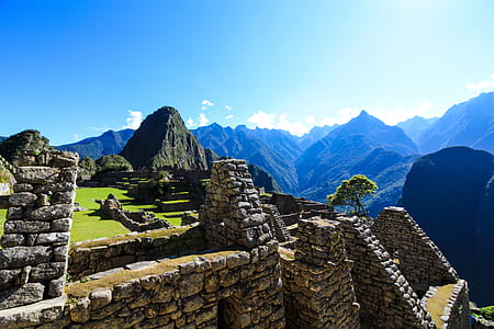 aerial view photography of ruins during daytime thumbnail