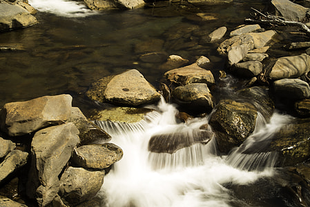 Cascading Water Closeup in Great Smoky Mountains National Park, Tennessee thumbnail