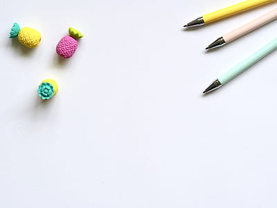 Photo of Three Assorted-color Pencils thumbnail