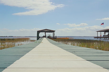 white and grey wooden dock thumbnail
