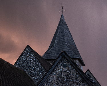 gray concrete cathedral at golden hour thumbnail