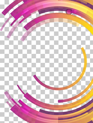 Circle Abstraction Abstract differential geometry, Colorful abstract geometric circle, round blue, pink, and yellow PNG clipart