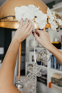 Silver Christmas decorations thumbnail