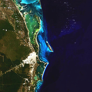 Satellite Image of Cancun, Mexico thumbnail