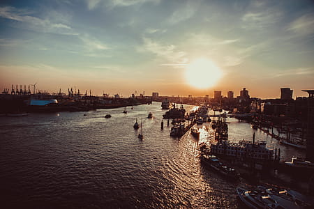 Aerial Photo of City Near Body of Water thumbnail