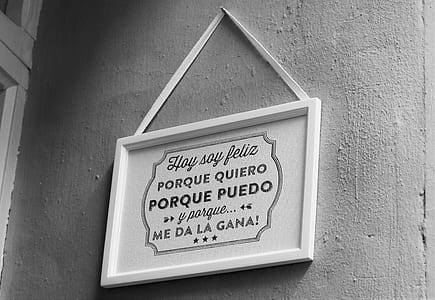 white wooden quote board hanging decor thumbnail