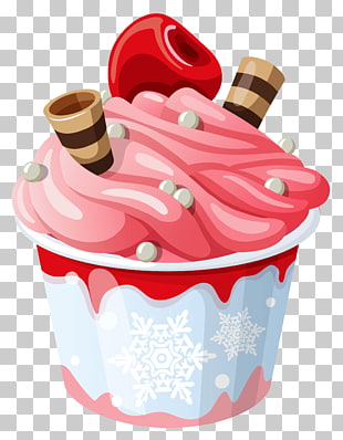 Ice cream cone Sundae Frozen yogurt, Ice Cream Cup , ice cream illustration PNG clipart