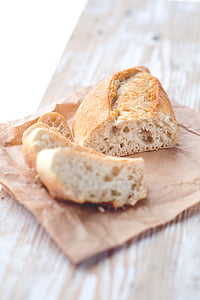 baked bread on paper bag thumbnail