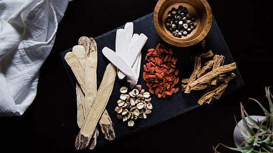 several herbs and spices in flat lay photography thumbnail