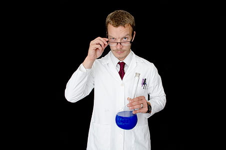 man wearing laboratory gown and eyeglsses thumbnail