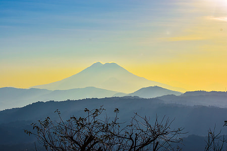 mountain range photo during foggy day thumbnail