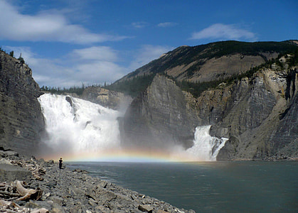 Virginia Falls scenic landscape in Nahanni National Park thumbnail