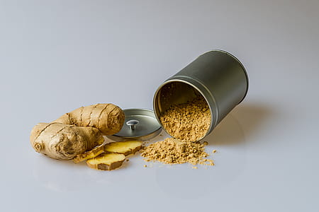 two while gingers beside gray container with powder thumbnail