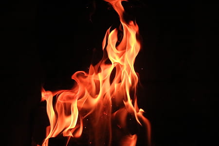 closeup photo of red fire thumbnail