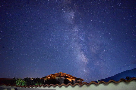 photo of bricked roof during nighttime thumbnail