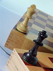 two brown and black chess piece thumbnail