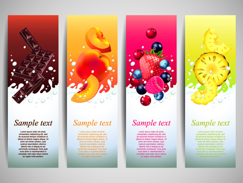 Summer Drinks Advertising Banner Vector Eps Ai File Free