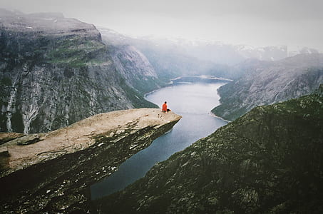 man sitting on mountain thumbnail