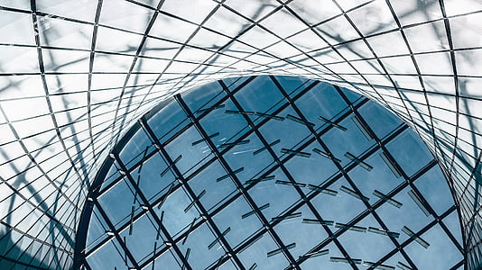 worm's eye view of building interior thumbnail