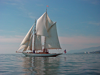 sailing boat on body of water during daytime thumbnail