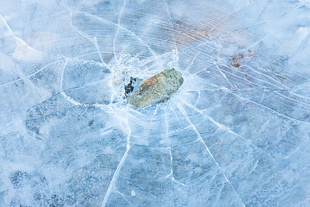 ice, winter, from above, cracked thumbnail