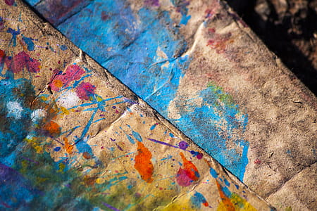Paint Splatter on Cardboard thumbnail