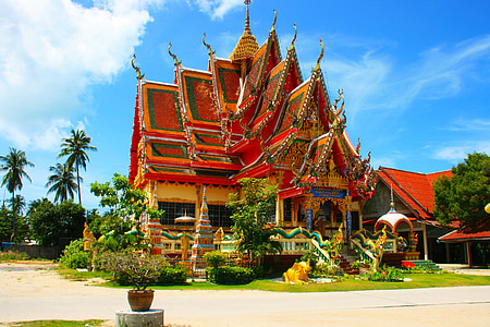 photography of red and green building thumbnail