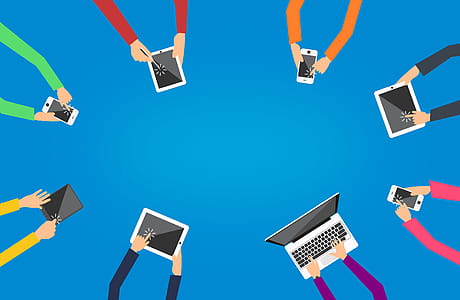 People Using Mobile Devices - With Copyspace thumbnail