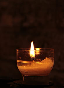 tealight candle with flame thumbnail