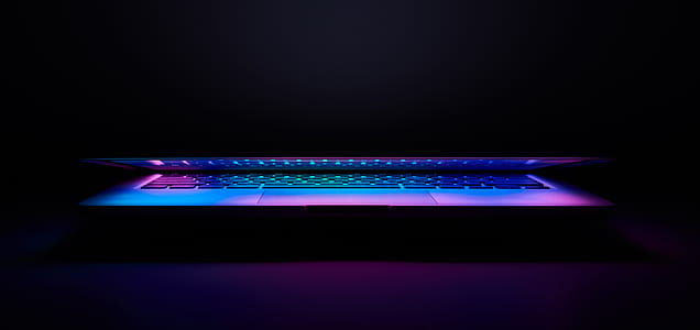 black laptop with LEd thumbnail