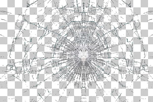 Drawing Structure Symmetry Black and white Pattern, Glass crack, broken glass illustration PNG clipart