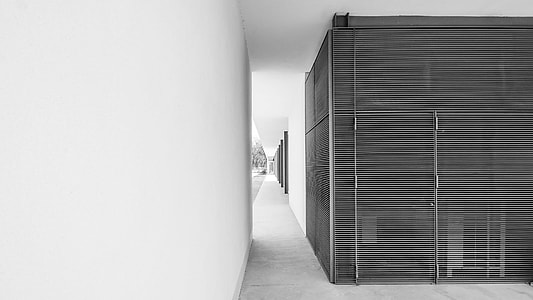 gray metal louvered door thumbnail