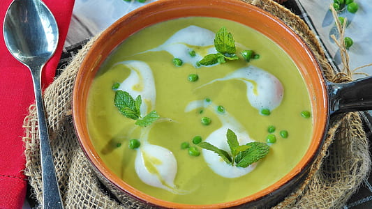 closeup photo of soup on red bowl thumbnail