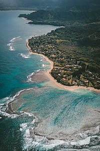 birds eye photography of island thumbnail