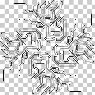 Circuit lines,line,Creative, white and gray abstract PNG clipart