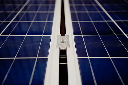 two blue-and-white solar panels thumbnail