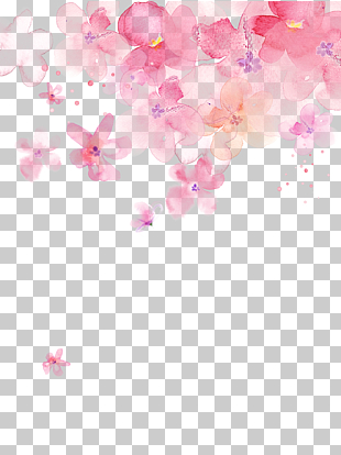 Adhesive tape Paper Wedding invitation Watercolor painting Flower, Cherry blossoms, pink flowers under blue skies PNG clipart