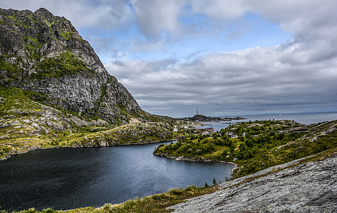 body of water under cloudy sky thumbnail