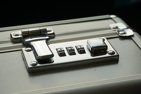gray case with combination lock thumbnail