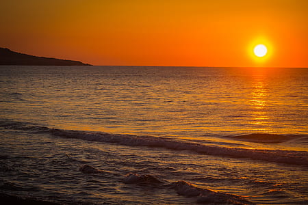 calm sea during golden hour thumbnail