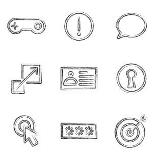 Social & Productivity svg vector icon sets